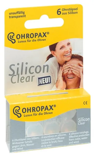 Bild: Ruhe? Aber bitte unauffällig. Silicon Clear – der neue Ohrstöpsel von OHROPAX