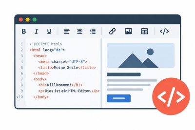HTML-Editor  (© KI Symbolbild)