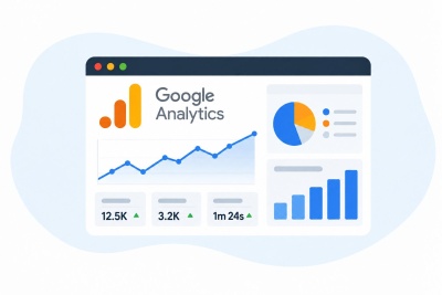 Google Analytics  (© KI Symbolbild)