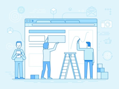 Above the Fold einer Website (© venimo - stock.adobe.com)